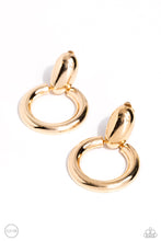 Load image into Gallery viewer, Ancient Artisan - Gold Circle Clip-On Earrings
