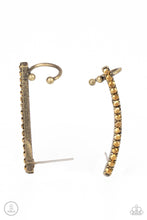 Load image into Gallery viewer, Give Me The SWOOP - Brass Post Earrings
