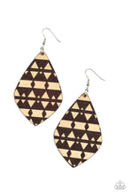 Load image into Gallery viewer, Zimbabwe Zoo - Brown Earrings Paparazzi

