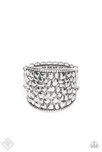 Load image into Gallery viewer, &quot;DOTTED DECORUM&quot; SILVER FASHION FIX RING October 2021
