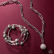 Load image into Gallery viewer, Independent Ideology - White Rhinestone Silver Chain Necklace - Fashion Fix February 2026
