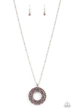 Load image into Gallery viewer, Wintry Wreath - Pink Necklace
