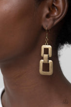Load image into Gallery viewer, Public Square - Brass Earrings
