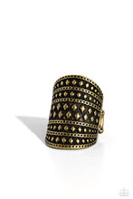 Load image into Gallery viewer, Diamondback Bravado - Brass Studded Ring
