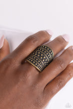 Load image into Gallery viewer, Diamondback Bravado - Brass Studded Ring
