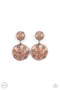 "INDUSTRIAL FAIRYTALE" COPPER CLIP ON EARRINGS