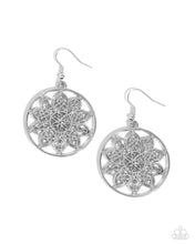 Load image into Gallery viewer, Garden Allure - silver - Paparazzi earrings
