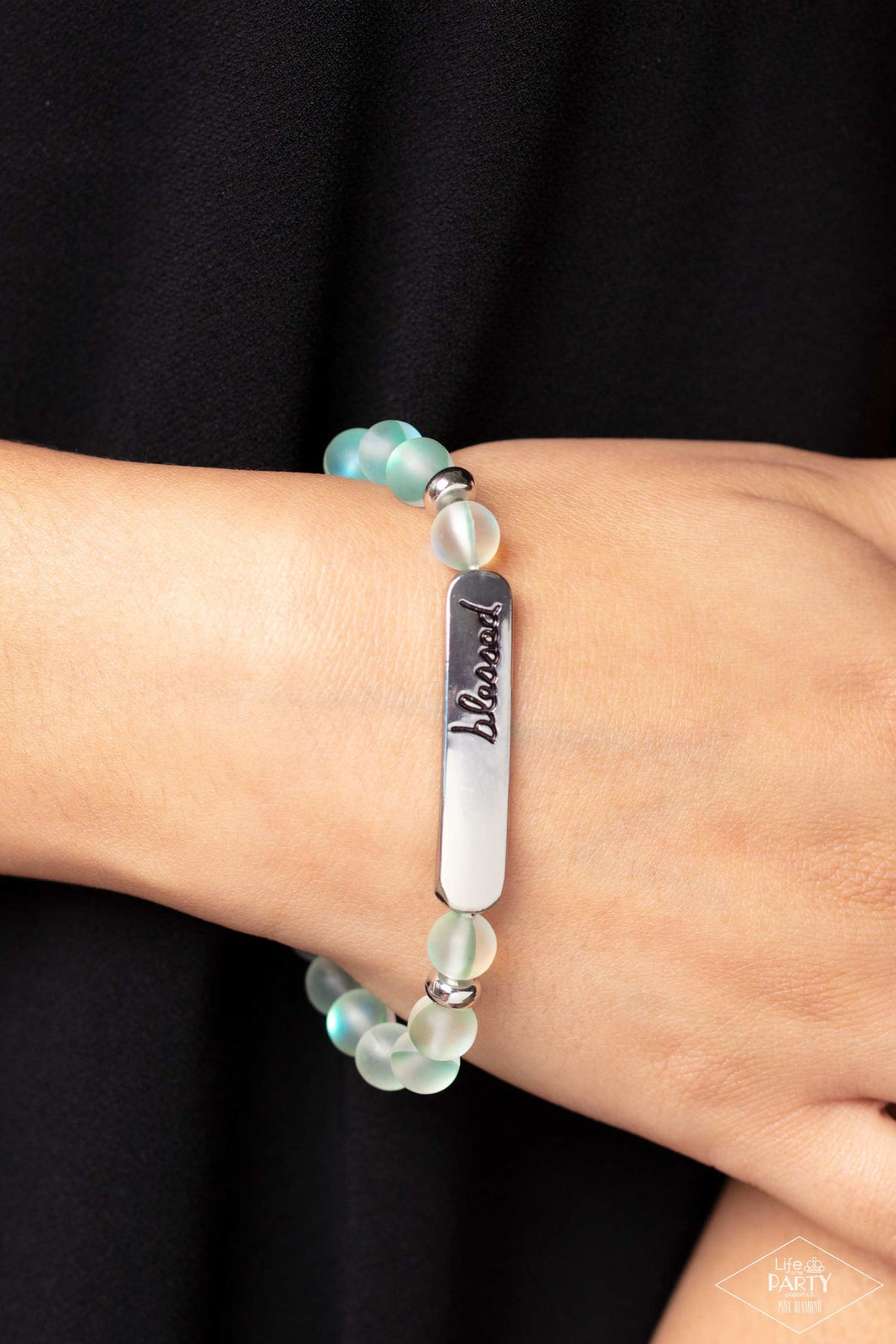 BORN BLESSED - MULTI BLUE STONE SILVER 