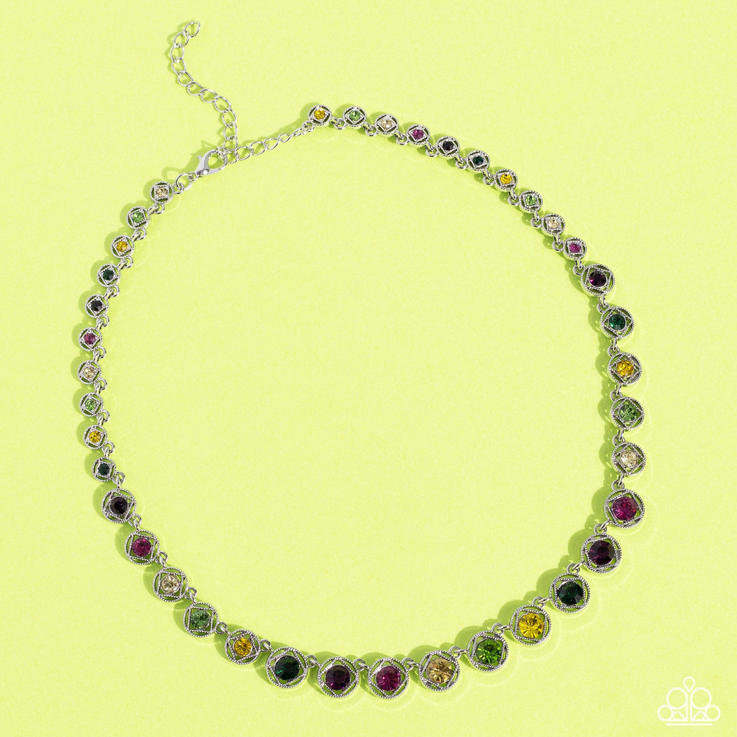 Kaleidoscope Charm - Multi Necklace - Paparazzi