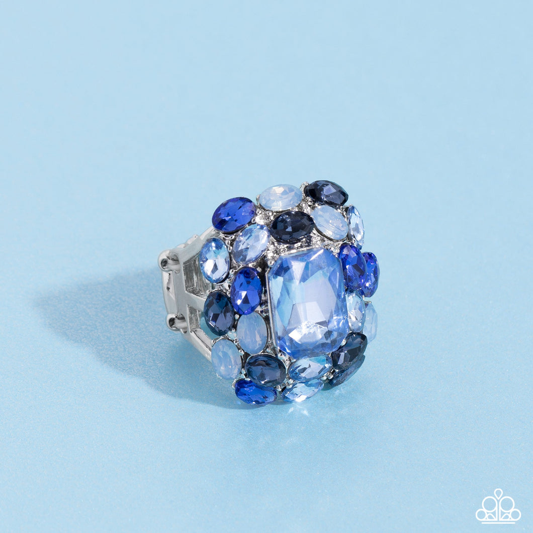 Perfectly Park Avenue - Blue Ring Paparazzi