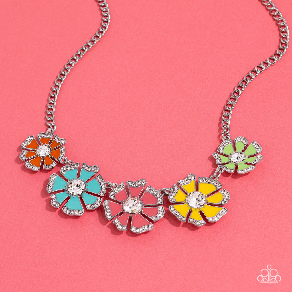 Playful Posies Multi Paparazzi Life of the Party Necklace July 2023
