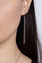 Load image into Gallery viewer, &quot;LEAVE YOUR INITIALS&quot; SILVER &quot;B&quot; NECKLACE &amp; EARRING SET
