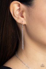 Load image into Gallery viewer, &quot;LEAVE YOUR INITIALS&quot; SILVER &quot;C&quot; NECKLACE &amp; EARRING SET
