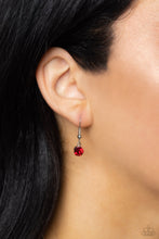 Load image into Gallery viewer, ALLURING ANDANTE - RED GEM SILVER SHORT NECKLACE - PAPARAZZI
