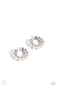 Popular Pearls - White Ear Cuff