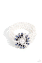 Load image into Gallery viewer, Gatsby Gallery Necklace &amp; Gifted Gatsby Bracelet Set - Blue
