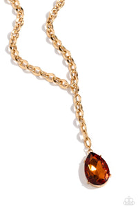 "BENEVOLENT BLING" GOLD NECKLACE & EARRING SET