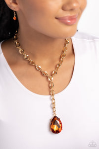 "BENEVOLENT BLING" GOLD NECKLACE & EARRING SET
