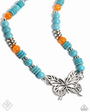 Load image into Gallery viewer, &quot;TRY AS I FLIGHT&quot; BLUE FASHION FIX NECKLACE &amp; EARRING SET
