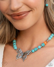 Load image into Gallery viewer, &quot;TRY AS I FLIGHT&quot; BLUE FASHION FIX NECKLACE &amp; EARRING SET
