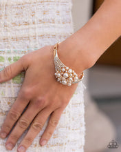 Load image into Gallery viewer, Paparazzi~ Royal Red Carpet Bracelet   - Gold EMP 2024 Week 1  Exclusive
