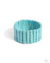 Load image into Gallery viewer, SOUTHERN STANDING - BLUE TURQUOISE STRETCHY BRACELET

