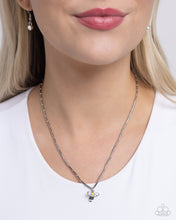Load image into Gallery viewer, Bees Knees - Yellow Bee Charm Silver Necklace - Paparazzi - Mandy&#39;s 2024 Black Diamond Encore
