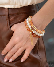 Load image into Gallery viewer, &quot;MARBLED MIRAGE&quot; ORANGE FASHION FIX BRACELET
