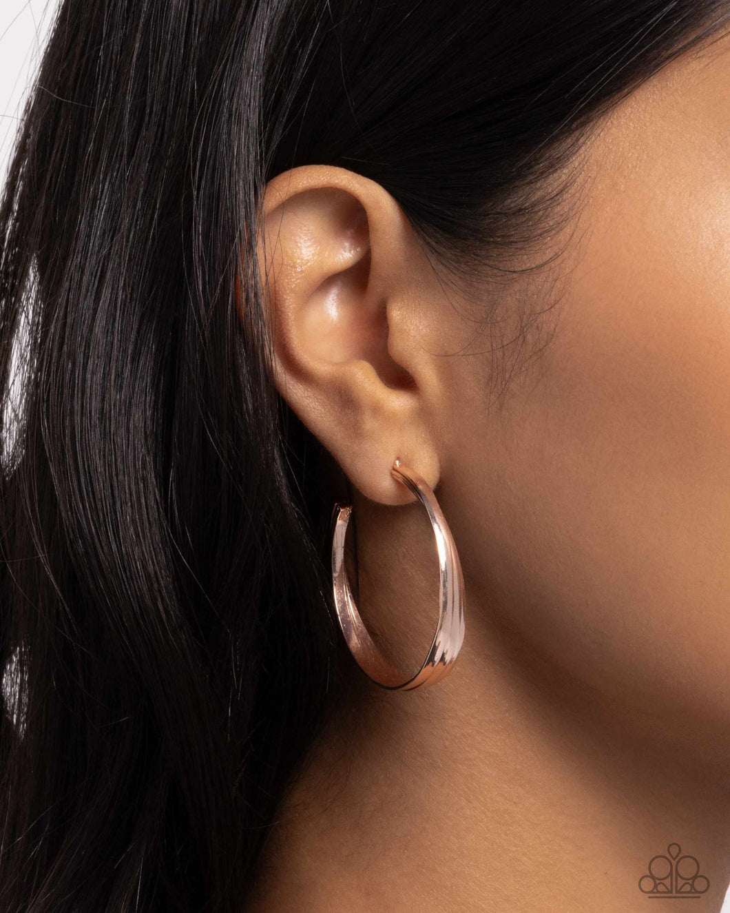 Layover Leader - Rose Gold Hoop Earrings