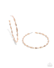 Load image into Gallery viewer, Steady Spirals - Gold Twisted Hoop Earrings
