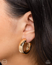 Load image into Gallery viewer, Round Reputation - Gold Clip-On Hoop Earrings
