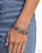 Load image into Gallery viewer, Compassionate Charm - Silver Bee Inspirational Affirmation Word Bracelet
