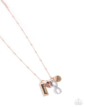 Load image into Gallery viewer, Confidence in Him - Multi Gold Blessed Silver Infinity Affirmation Mixed Metal Short Necklace
