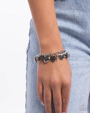Load image into Gallery viewer, Charming Change - Silver Heart Charm Bracelet
