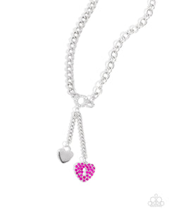 Momentary Bliss - Pink Necklce & Momentary Balance - Pink Bracelet Complete Look