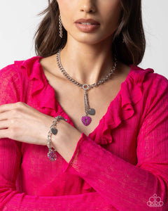 Momentary Bliss - Pink Necklce & Momentary Balance - Pink Bracelet Complete Look