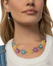 Load image into Gallery viewer, Necklace: &quot;Floral Revival - Purple&quot; Bracelet: &quot;Fresh Flowers - Purple&quot; Complete Look
