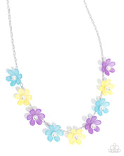 Load image into Gallery viewer, Necklace: &quot;Floral Revival - Purple&quot; Bracelet: &quot;Fresh Flowers - Purple&quot; Complete Look
