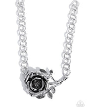 Load image into Gallery viewer, Whimsical Appearance - Silver Rose Short Necklace - EMP 2025 Week 1 Exclusive
