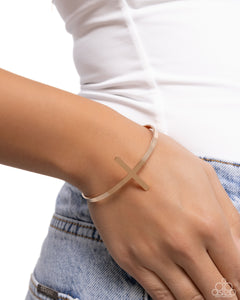 Holy Headline - Gold Cuff Bracelet