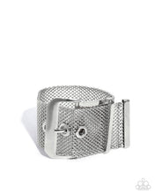 Load image into Gallery viewer, Defiant Display - Silver Mesh Buckle Belt Bracelet - EMP 2025 Week 1 Exclusive
