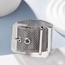 Load image into Gallery viewer, Defiant Display - Silver Mesh Buckle Belt Bracelet - EMP 2025 Week 1 Exclusive
