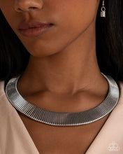 Load image into Gallery viewer, Fringe Formal - Silver Bar Short Necklace - 2025 EMP Exclusive Week 2
