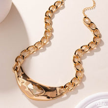 Load image into Gallery viewer, Peak of Pizzazz - Gold Chunky Gem Short Necklace - 2025 EMP Exclusive Week 2
