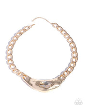 Load image into Gallery viewer, Peak of Pizzazz - Gold Chunky Gem Short Necklace - 2025 EMP Exclusive Week 2
