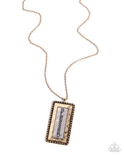 Load image into Gallery viewer, Bountifully Blessed - Gold Affirmation Pendant Short Necklace
