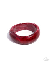 Load image into Gallery viewer, Modest Mirage - Red Acrylic Bangle Bracelet - Paparazzi - 2025 Convention Exclusive
