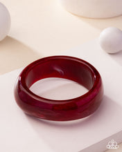 Load image into Gallery viewer, Modest Mirage - Red Acrylic Bangle Bracelet - Paparazzi - 2025 Convention Exclusive
