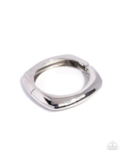 Load image into Gallery viewer, Rounded Reflection - Silver Square Hinge Bracelet - Paparazzi - 2025 Convention Exclusive
