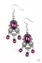 Load image into Gallery viewer, PAPARAZZI VINTAGE VAULT &quot;I BETTER GET GLOWING&quot; PURPLE EARRINGS
